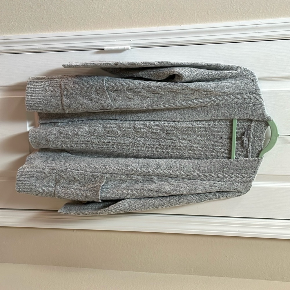 Women’s gray sweater jacket. New without tags.